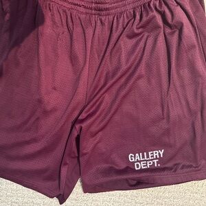 Gallery Dept. burgundy and white shorts. size XXL. Like new. runs true to size.